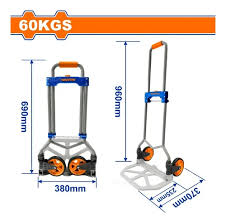 021 WWB9D06 Carreta Plegable Carga Paquetes Ruedas Carro 60kg Wadfow